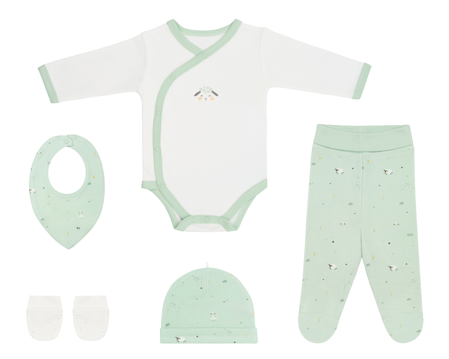 Komplet za novorođenčad 5pcs, Sleepy Sheep