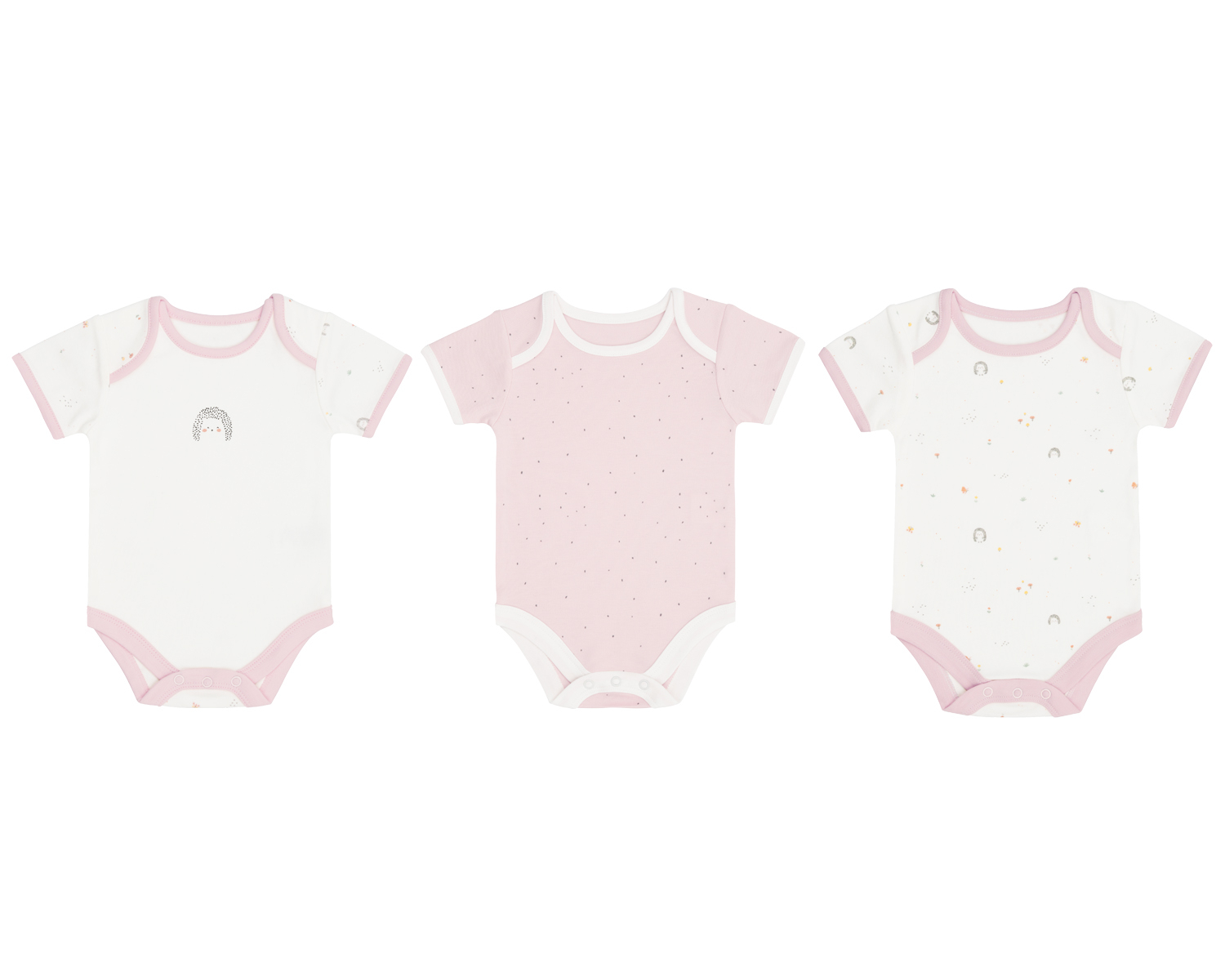 Komplet bodija za novorođenčad, 3pcs, 0-3m Hedge-Hugs