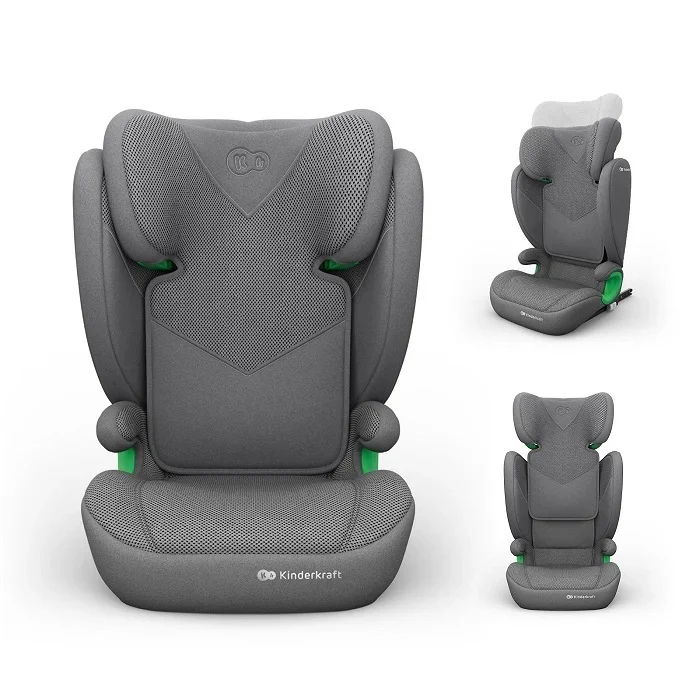 KINDERKRAFT AUTO SJEDIŠTE JUNIOR FIX 2 PLUS I-Size 100-150cm GREY