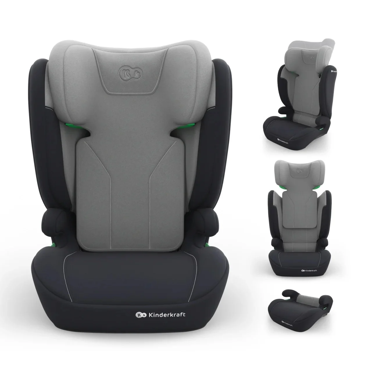 KINDERKRAFT AUTOSJEDISTE I-SPARK 2 PLUS I SIZE GREY