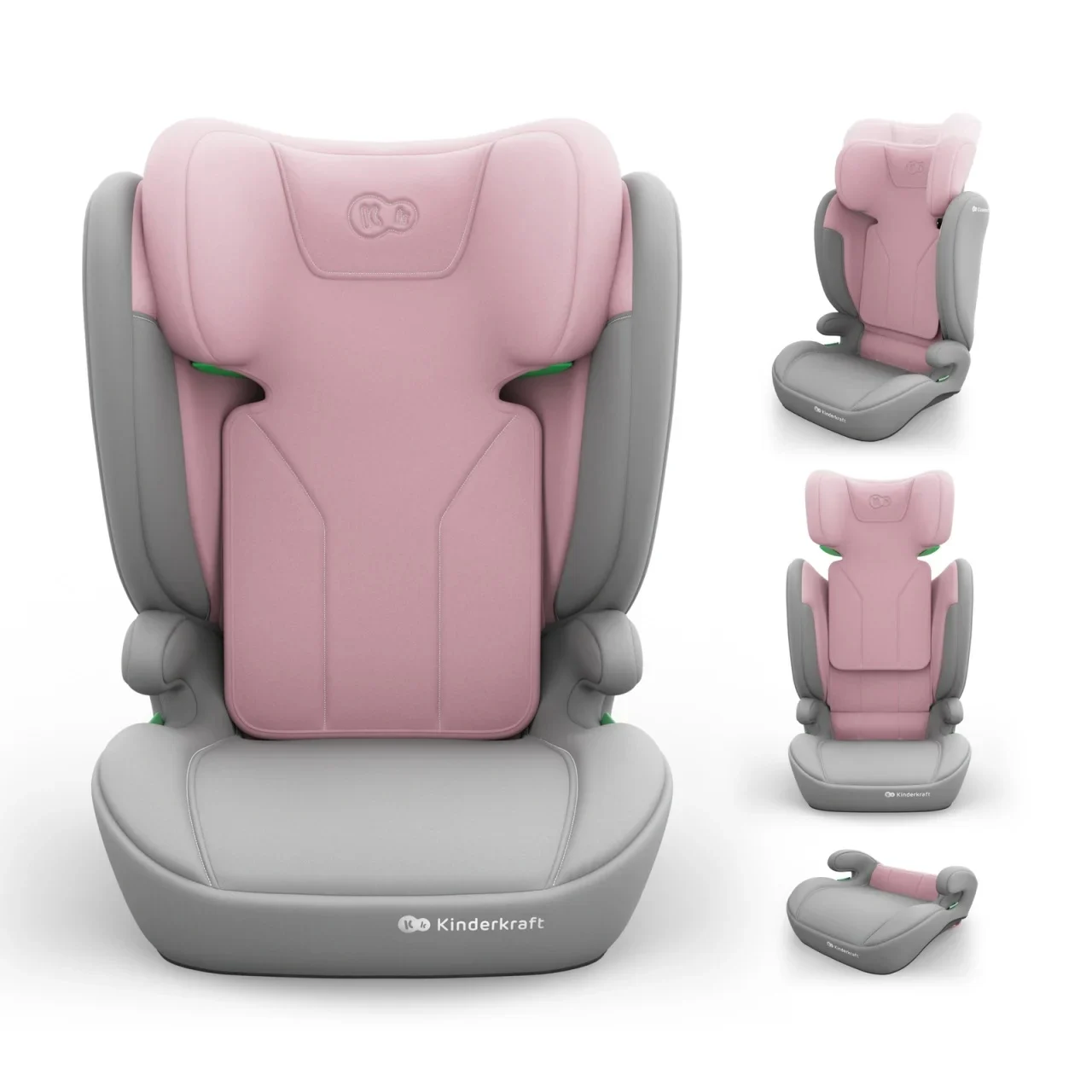 KINDERKRAFT AUTOSJEDISTE I-SPARK 2 PLUS I SIZE PINK