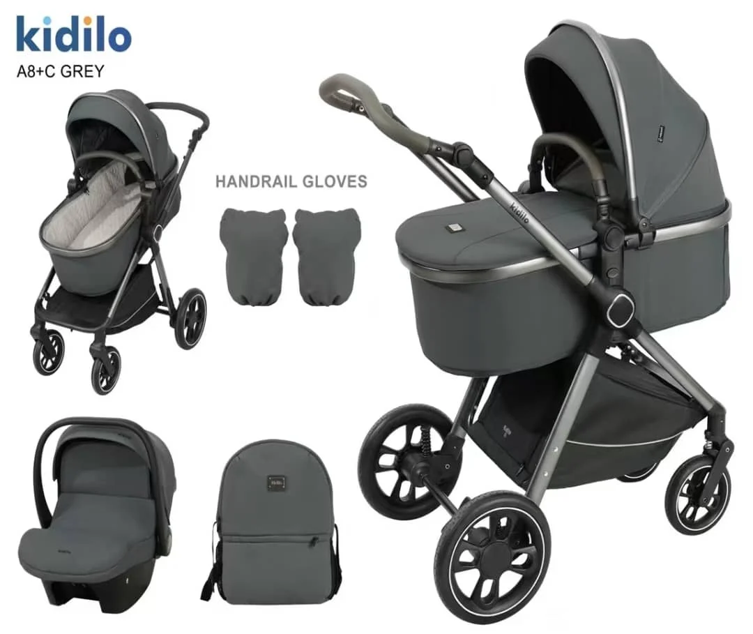 KOLICA ZA BEBE KIDILO A8+C GREY