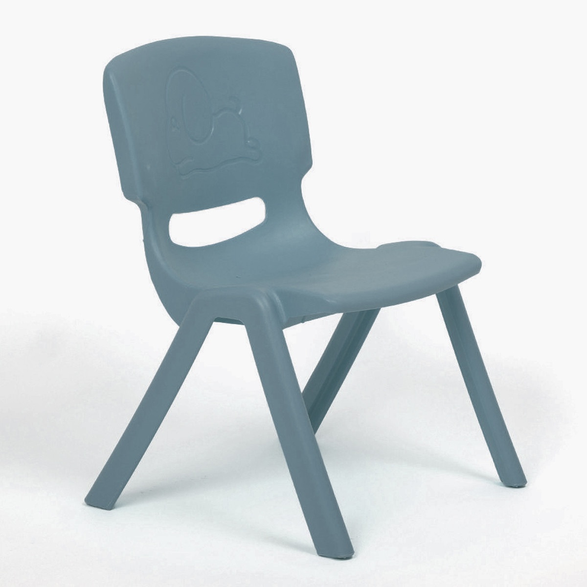 Jungle dječija plastična stolica grey