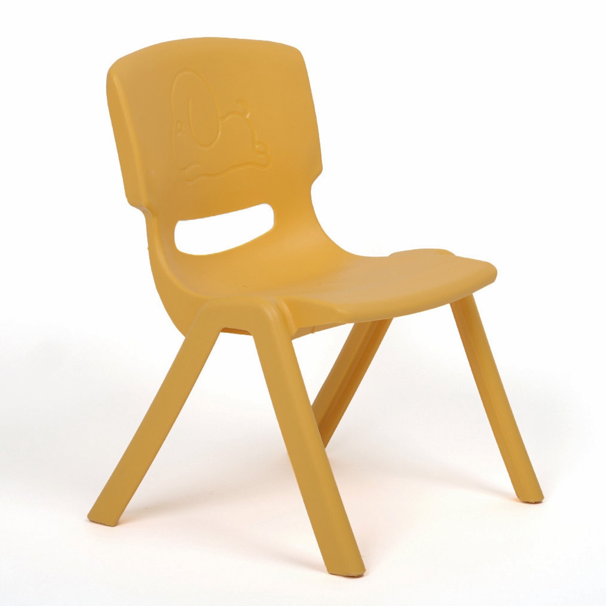 Jungle dječija plastična stolica grey - Yellow