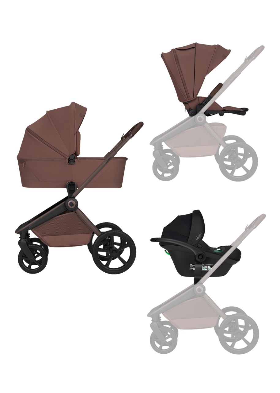 Lionelo Freya – kolica 3u1 Brown Chocolate