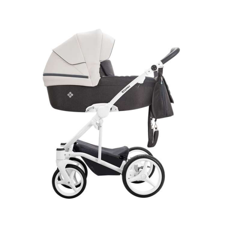 BEBETTO TORINO KOLICA ZA BEBE SET 2U1 BIJELI RAM